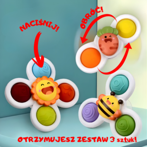 Baby Spinner - rozwój sensoryczny 3w1 (3 sztuki)